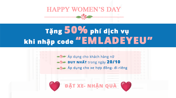Giảm 50% mừng ngày Phụ nữ VIệt Nam