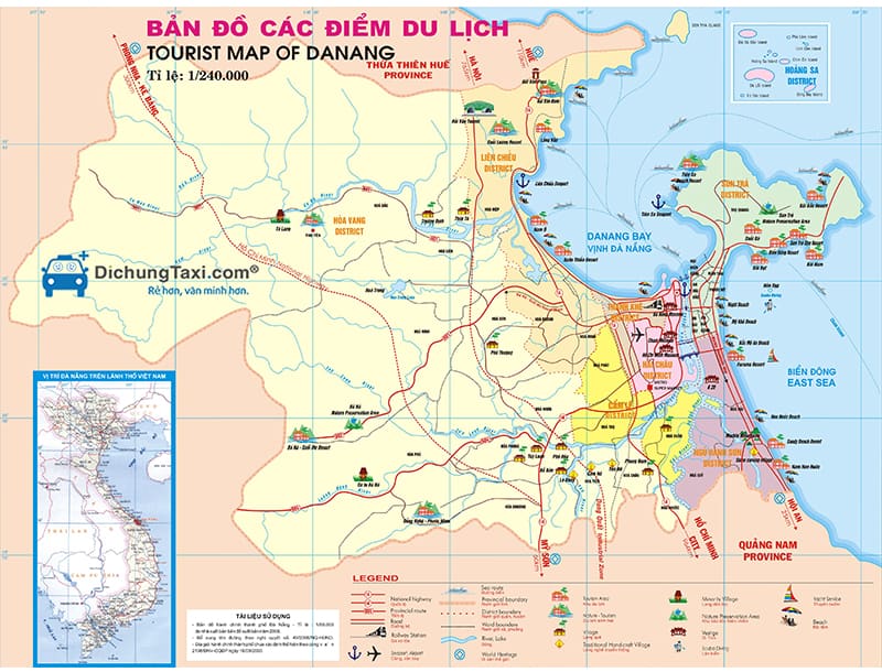 Đà Nẵng đang chờ đón bạn! Cùng xem bản đồ Đà Nẵng để khám phá một trong những điểm đến du lịch phổ biến nhất của Việt Nam. Đà Nẵng sẽ khiến cho du khách mê mẩn với vẻ đẹp của biển và địa danh lịch sử nổi tiếng.