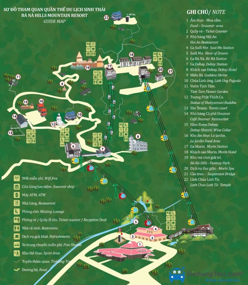 Ba Na Hills Map