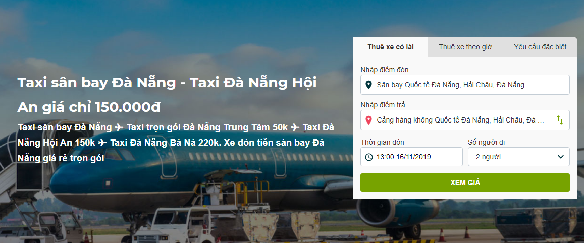 taxi Mai Linh Đà Nẵng - đặt xe tại Đi Chung 