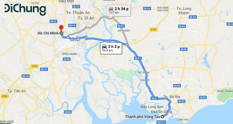 Sài Gòn Vũng Tàu bao nhiêu km? Hướng dẫn chi tiết