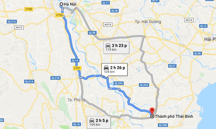 từ Hà Nội đi Thái Bình 2